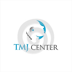 Simple abstract Temporomandibular Joint Syndrome vector