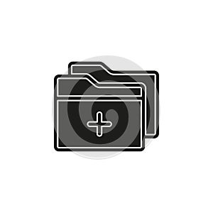 Simple Add Folder Vector Icon