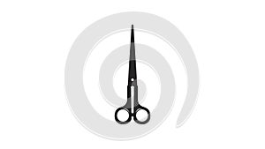 simple animation of scissors cutting 4k resolution, HD, gif, motion video