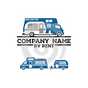 Simple logo for rv rent.