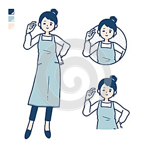 Simple apron woman_Just-a-bit