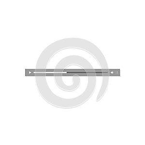 Simple audio message playback bar isolated on white background.