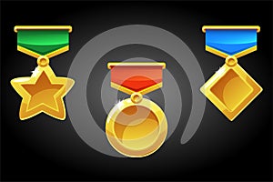Simple awards and medal templates for winners.