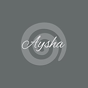 A simple Aysha photo