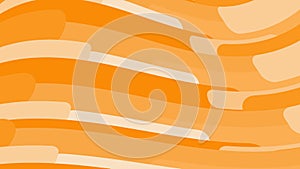 Simple background of minimalistic yellow orange abstract bright lines of waves of strips of geometric shapes horizontal in wavy fo