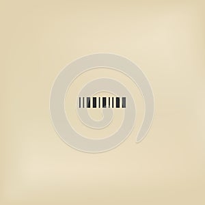 Simple barcode icon illustration