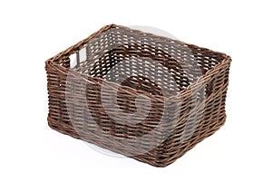 Simple basket on white