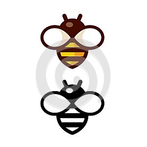 Simple Bee Logo photo
