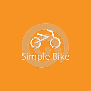 Simple Bike logo template