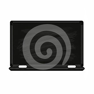 A simple black chalkboard with a wall-mounted design