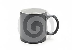 Simple black coffee mug