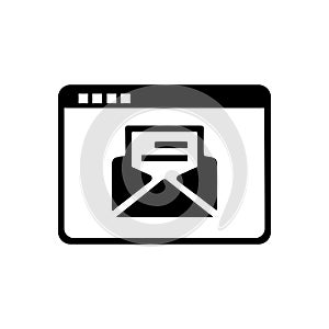 Folder email icon vector image