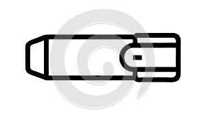 USB flash drive icon, data storage & memory device vector, vector design Generative AI