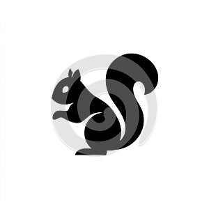 Squirrel Silhouette Vector Illustration