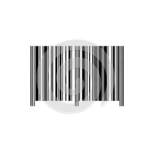Simple black and white barcode on a clean white background