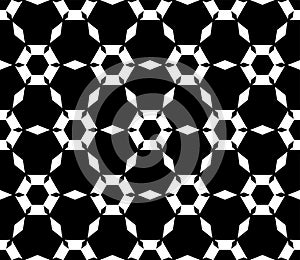 Simple black & white hexagonal pattern