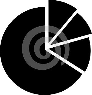 Simple Black and White Pie Chart