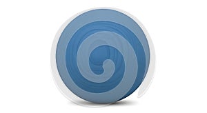 Simple blue egg isolated on white studio background for spring and easter