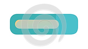 Simple Blue Horizontal Bar Progress Icon, vector design Generative AI