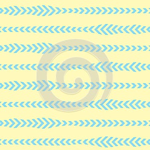 Simple Blue Sand Arrow Horizontal Line Seamless Pattern Design | Arr Series photo