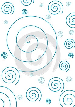 Simple Blue Spiral Background
