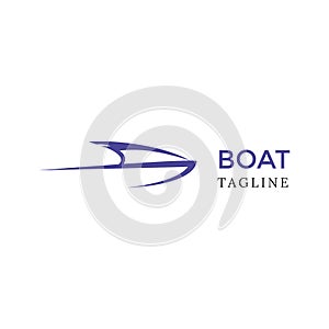 Simple Boat Logo Vector for Your Company