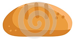 Simple breadloaf vector illustration