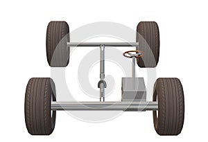 A simple breakdown schematic the car axle and gear transmission system