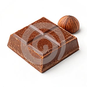 Brown element isolated on white background