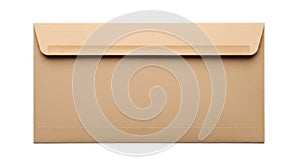 Simple brown envelope isolated on white background