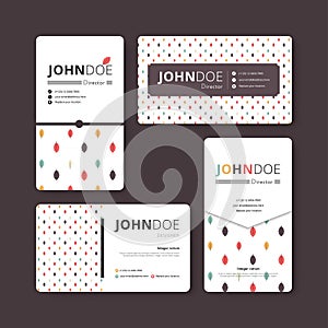 Simple business card template. Cover, Flyer, Leaflet template.