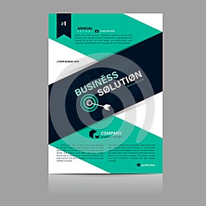 Simple Business flyer template. A4 size design.