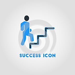 Simple Business Icon of Career Path. Career Advancement Vector I