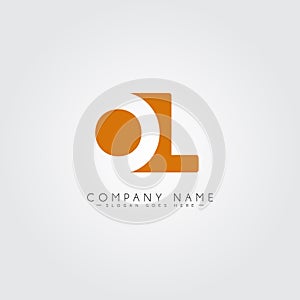 Simple Business Logo for Initial Letter OL