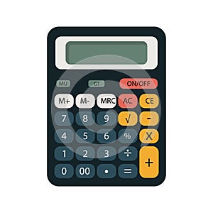 Simple Calculator Illustration with Basic Functions