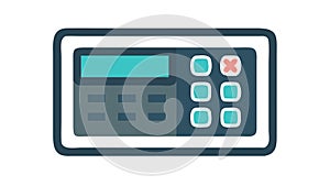 Simple Calculator Keypad: Numeric Input, Calculation, vector design Generative AI