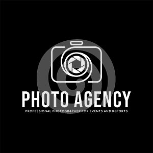 simple camera photography logo