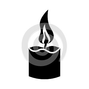 Simple candle icon