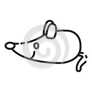 Simple cartoon mouse