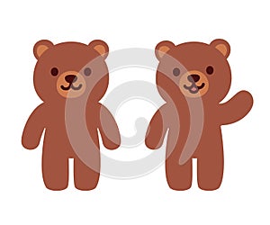 Simple cartoon teddy bear