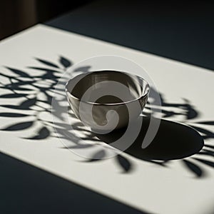 Of leafy branches adds a decorative natural pattern suggesting