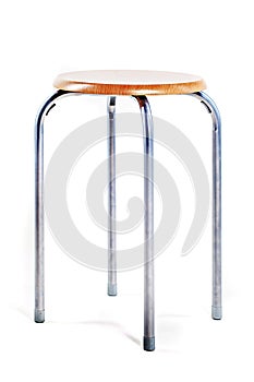 Simple chair on white background