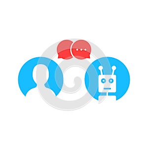 Simple chatbot hotline logo