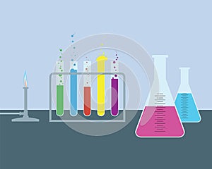 Simple chemical laboratory