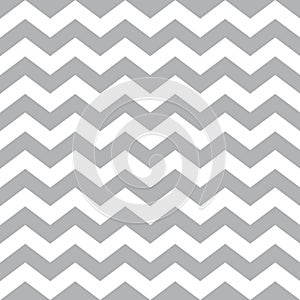 Simple chevron seamless pattern in white and grey