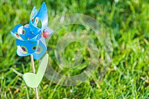 Simple child`s toy on white background representing simplicity