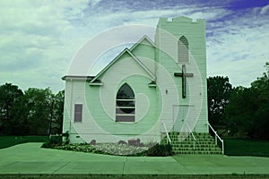 A simple church in Eastern Montana