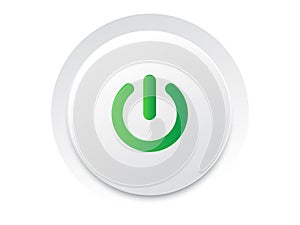 Simple circle play UI switch button vector vector format