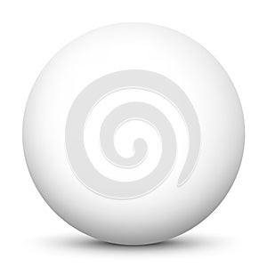 Simple and Clean Beautiful 3D Vector Sphere Template with White Surface