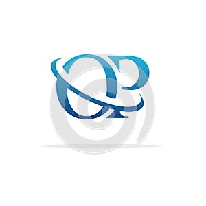 Creative OP logo icon design photo
